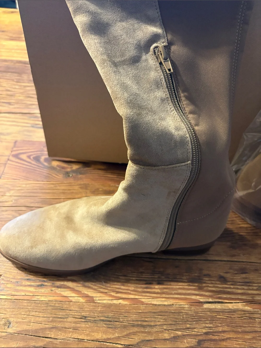 J. Crew Tan Suede Knee-High Boots